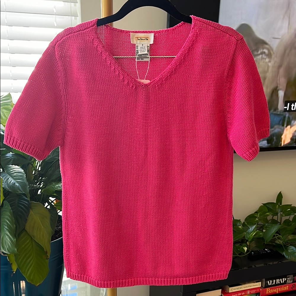 Talbots pink sweater